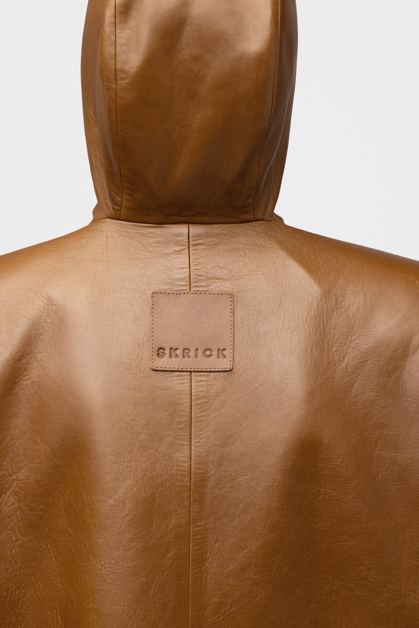 NATURAL LEATHER BLAZER - OCHRA