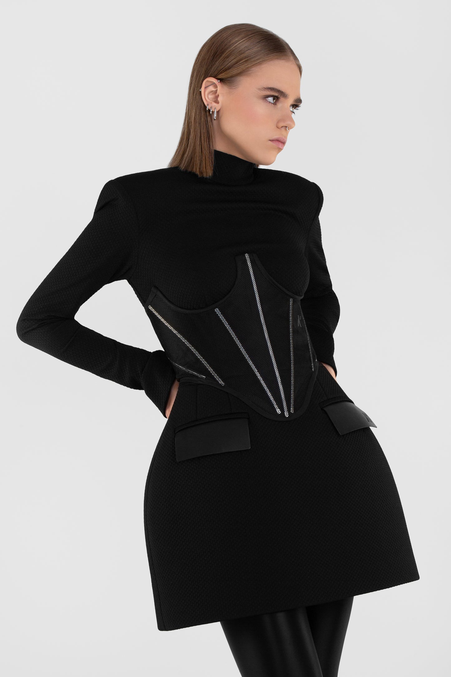 KONE DRESS WITH COLLAR