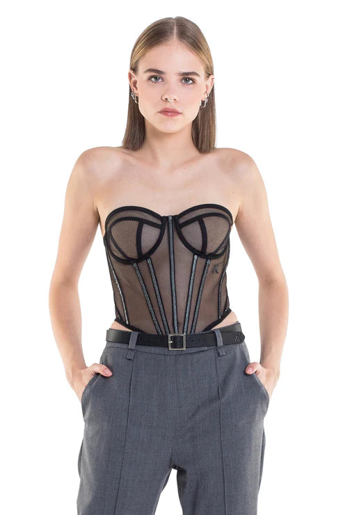 TRANSPARENT CORSET