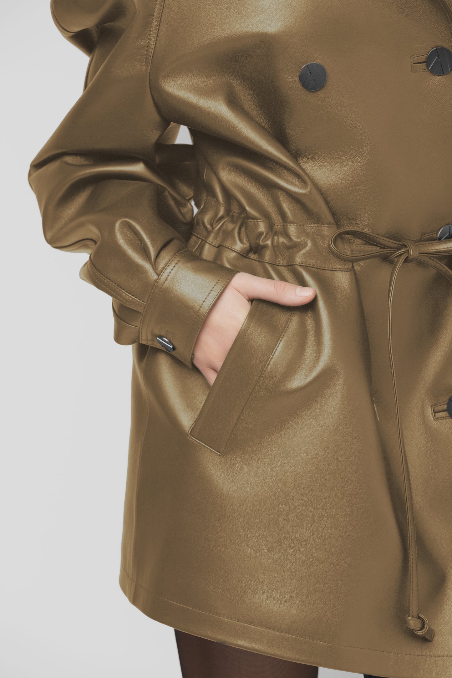 GENUINE LEATHER JACKET-FORMA-SAND