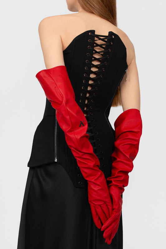 LONG LEATHER GLOVES