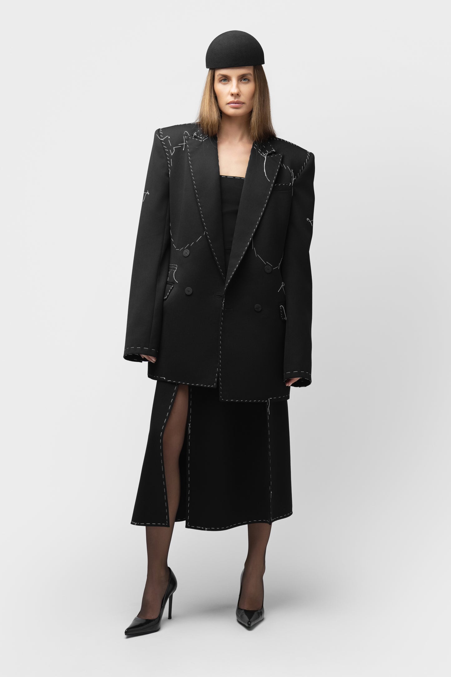 STITCHED DRESS - BASTED