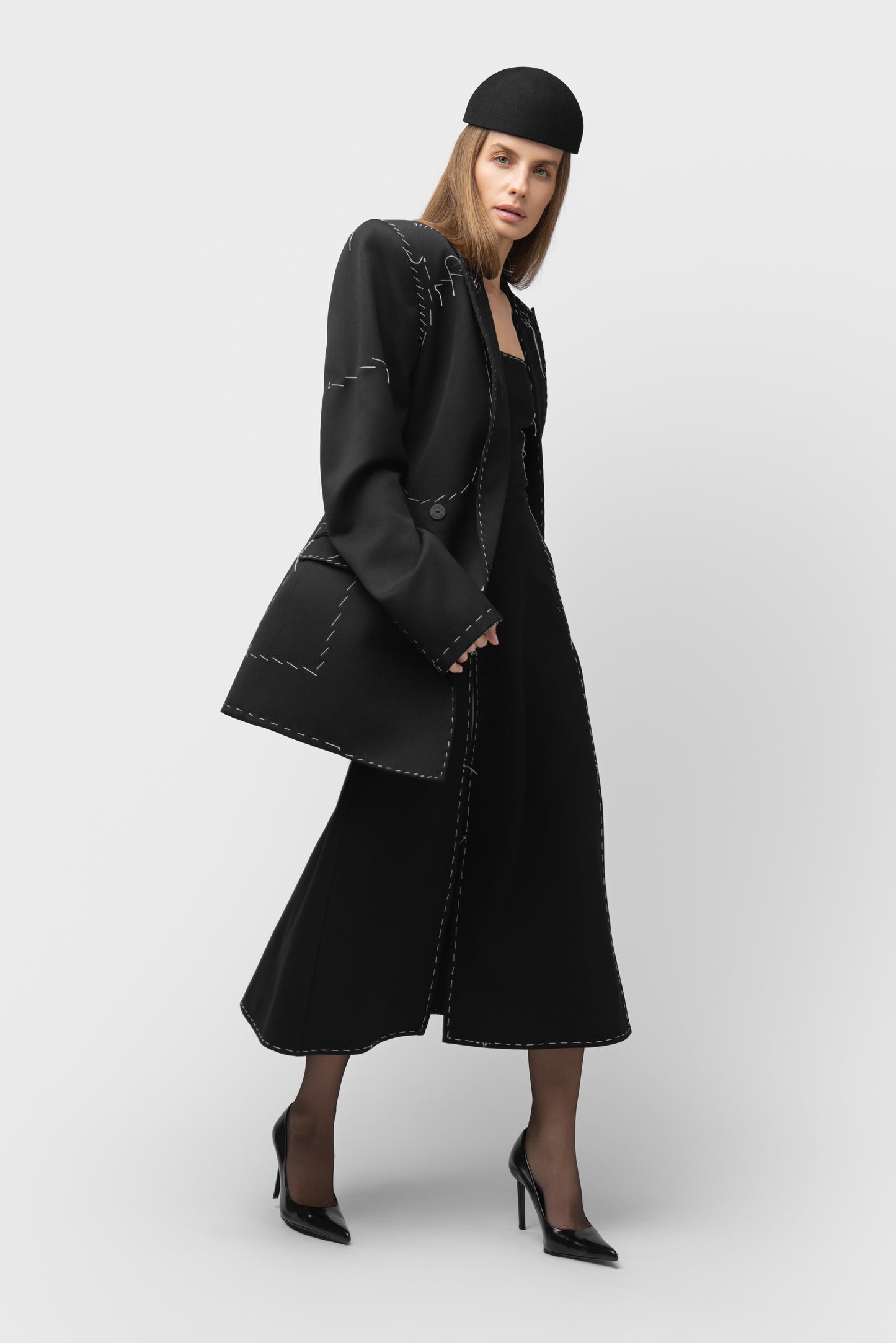 STITCHED DRESS - BASTED