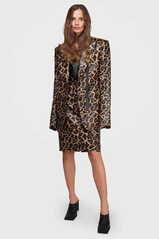 LEOPARD SKIN PRINT JACKET