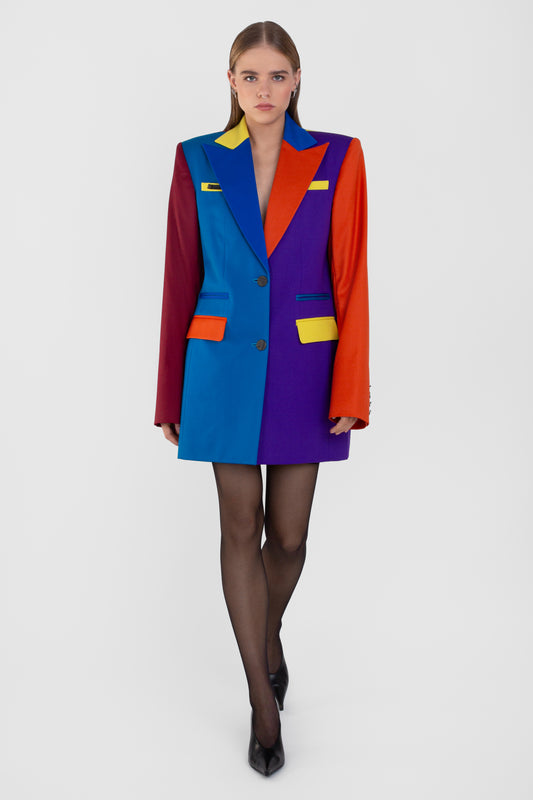 COLORED JACKET-DRESS