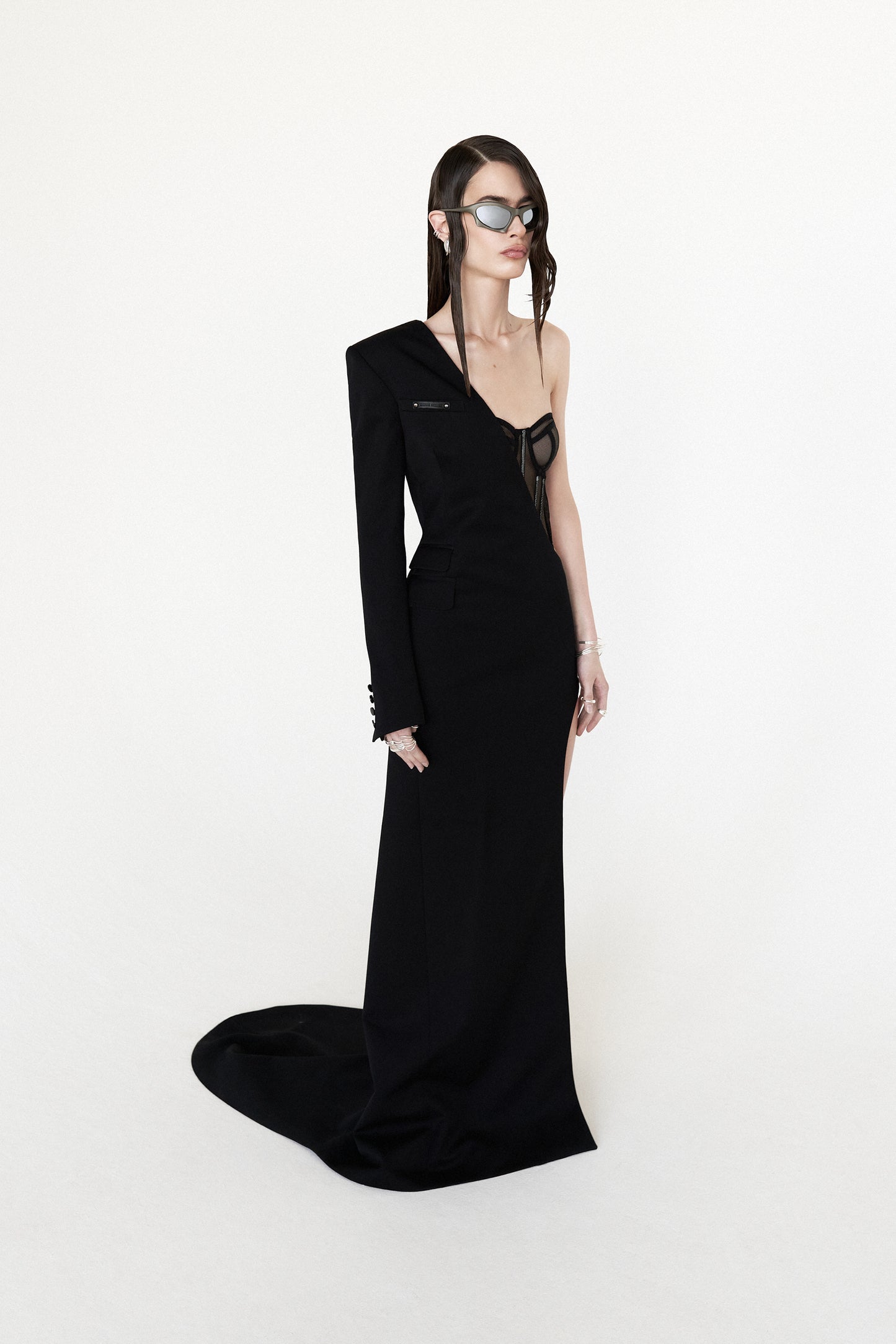 LONG ASYMMETRICAL DRESS