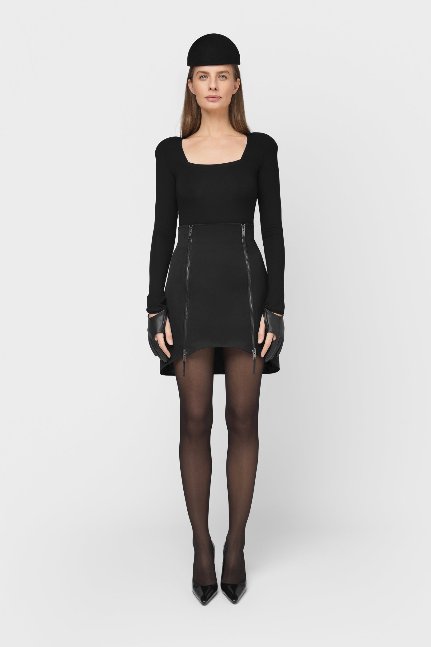 MINI SKIRT WITH ZIPPERS