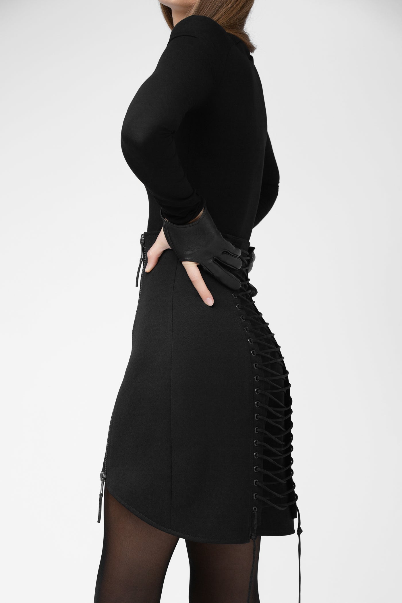 MINI SKIRT WITH ZIPPERS