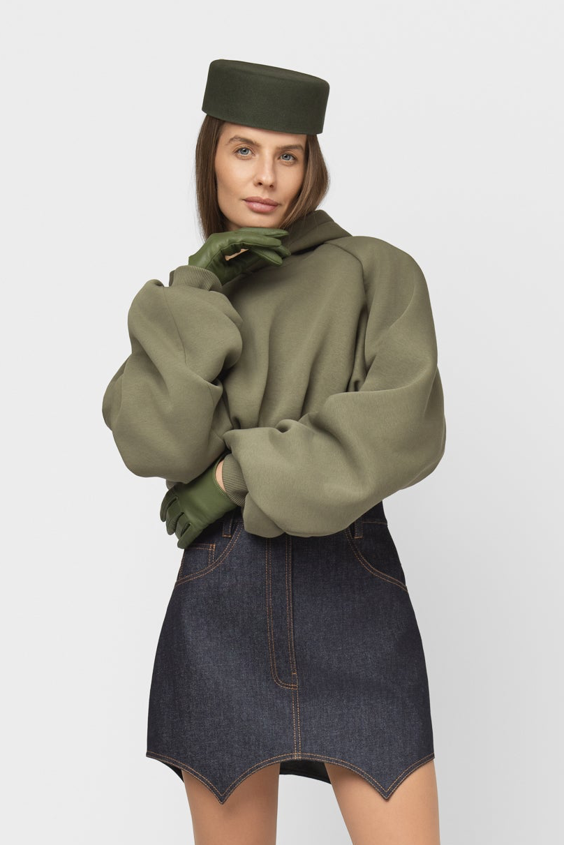 DŽINSINIS SIJONAS SU TRIKAMPIAIS