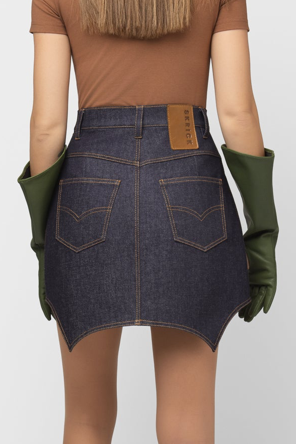 DŽINSINIS SIJONAS SU TRIKAMPIAIS