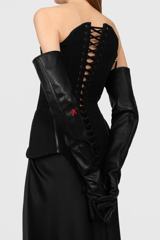 LONG LEATHER GLOVES