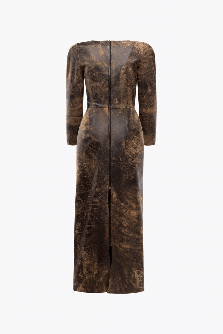 NATŪRALIOS GARINTOS ODOS SUKNELĖ - AGED