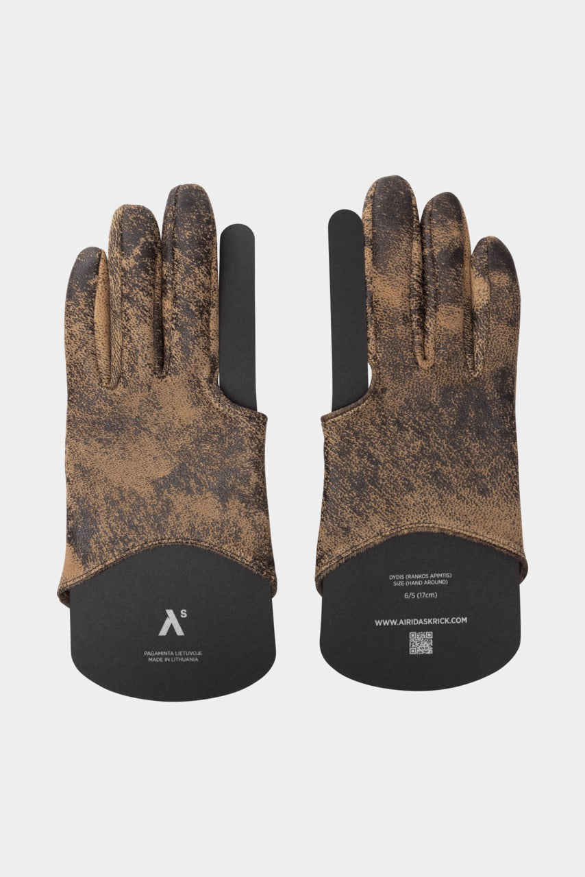 sk handschuhe DÄMPFTE LEDER-DREIFINGER-HANDSCHUHE