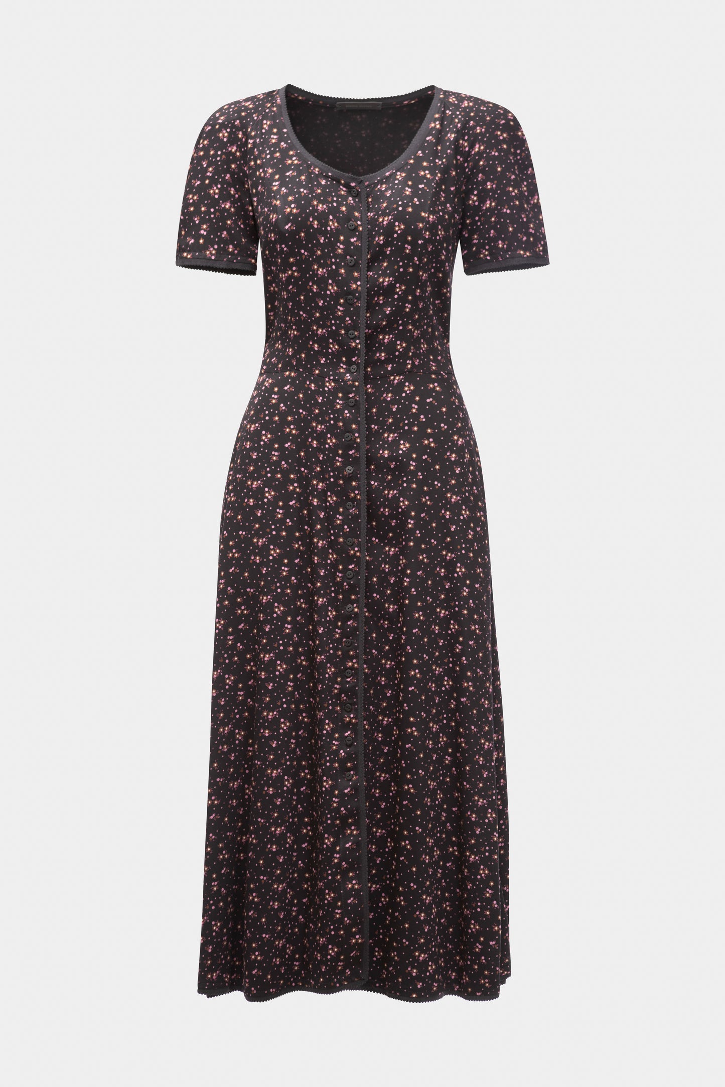 BLUMENKLEID - SCHWARZ