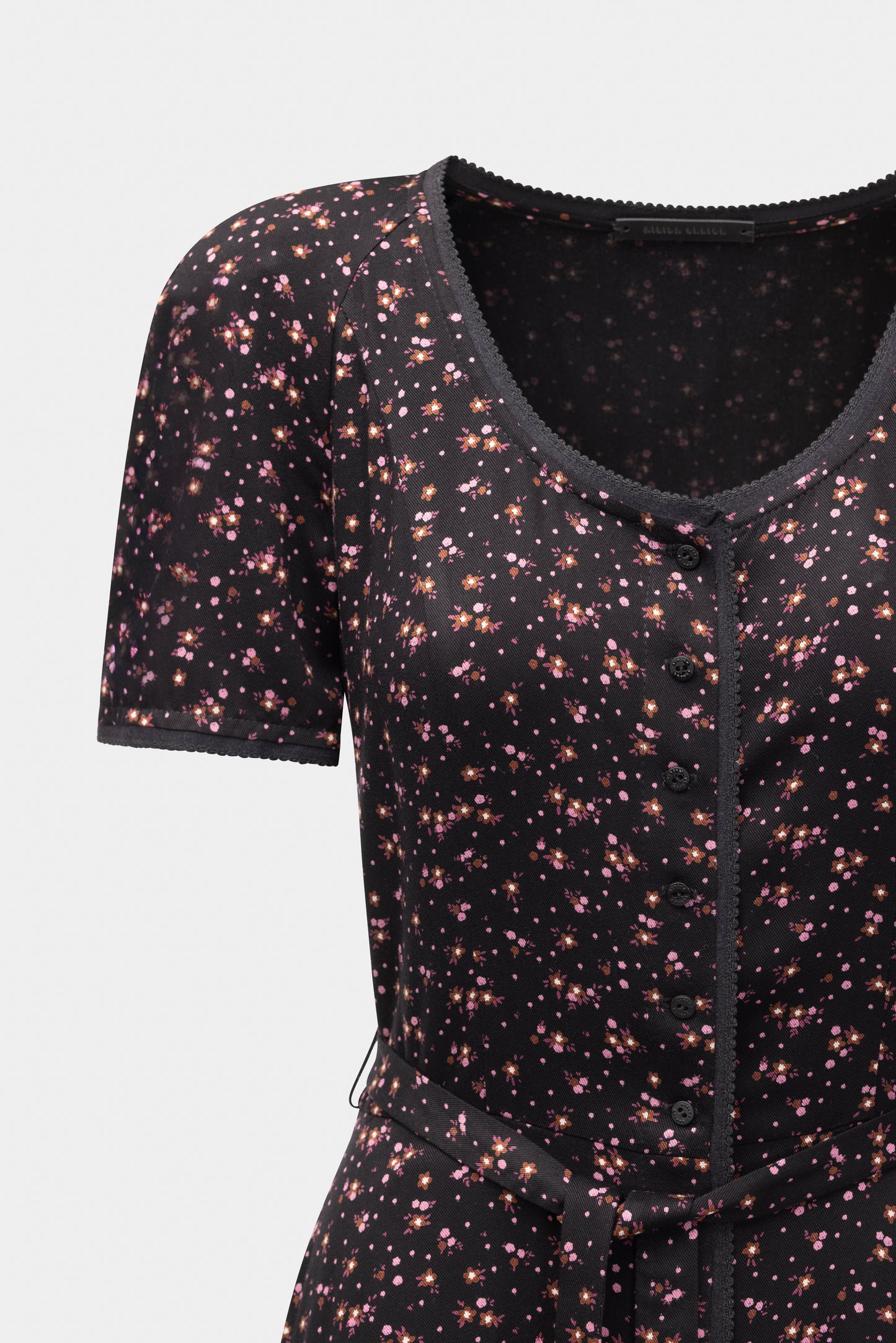 BLUMENKLEID - SCHWARZ