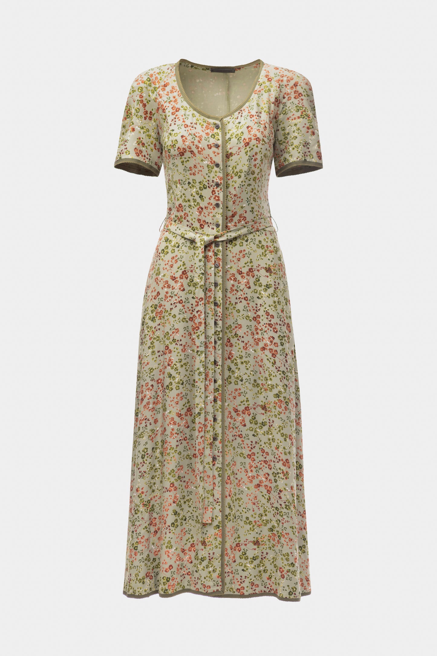 GĖLĖTA SUKNELĖ - OLIVE