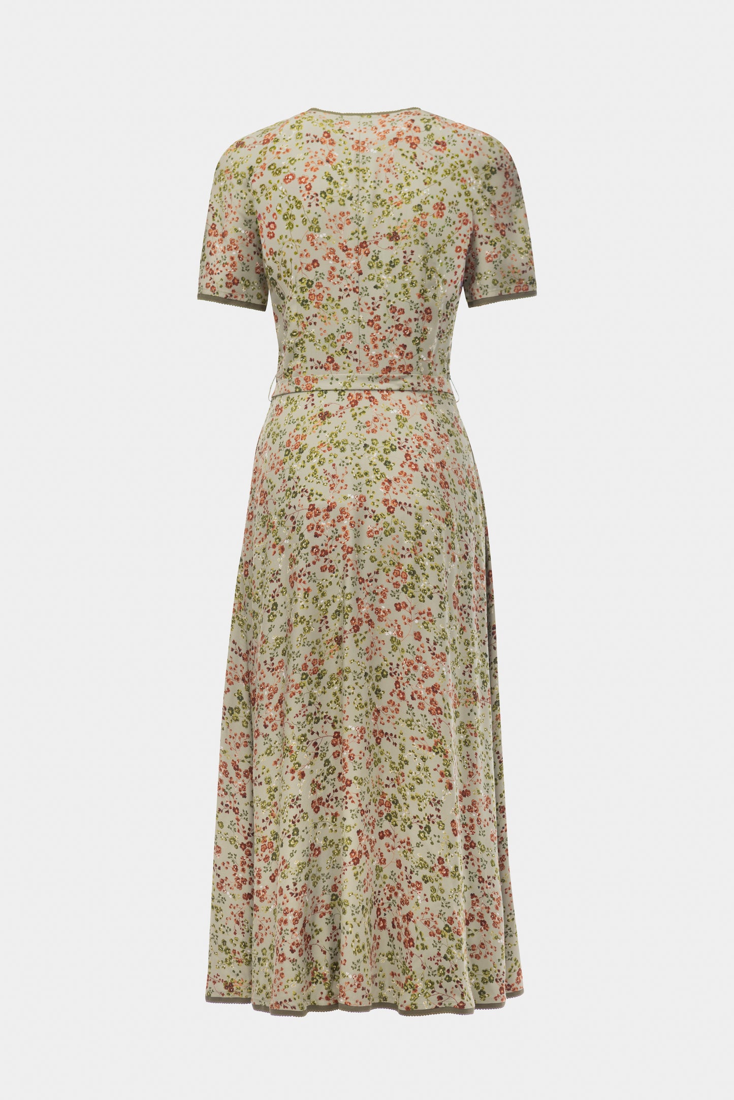 GĖLĖTA SUKNELĖ - OLIVE